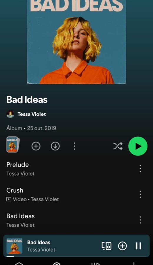 bad ideas album by Tessa Violet