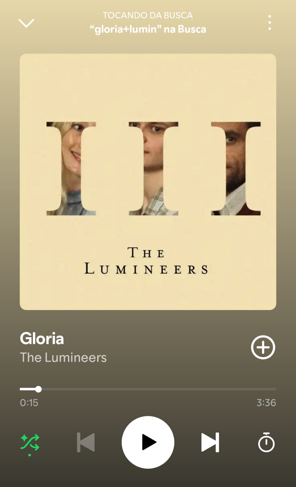 Gloria by the lumineers