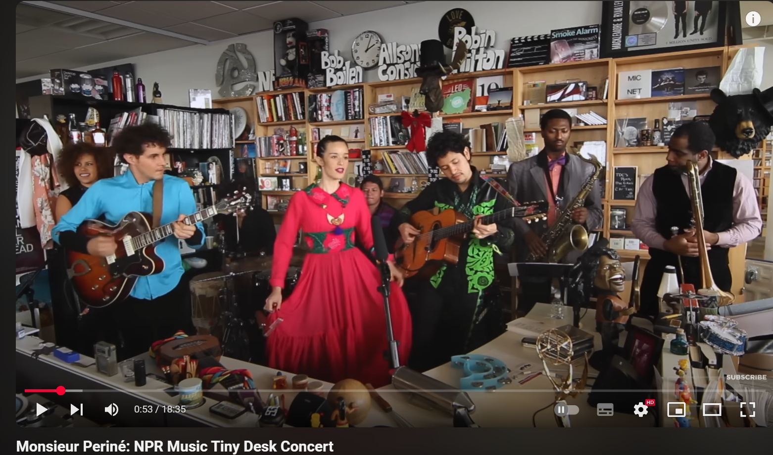 Monsieur Periné on NPR's Tiny desk concert