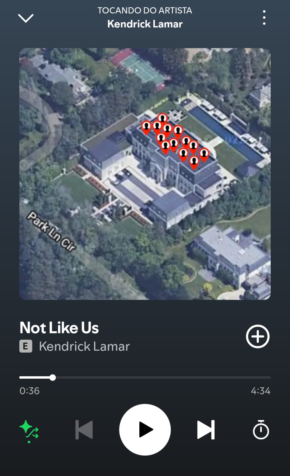 Not like us by Kendrick Lamar on 2025 in somgs