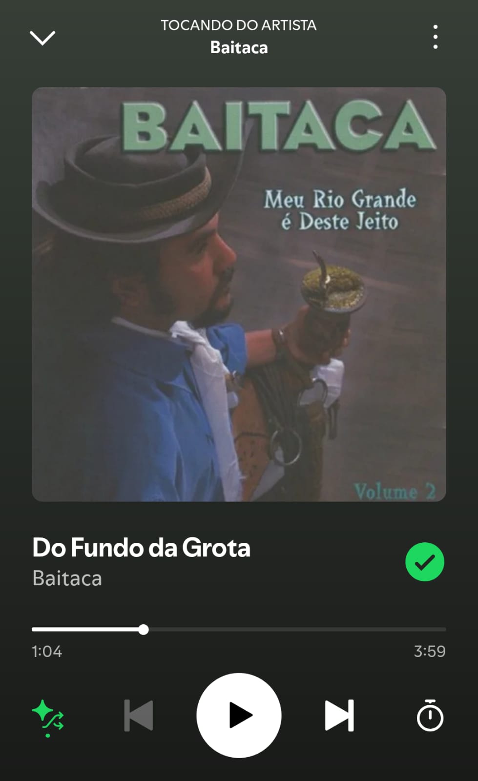 Do fundo da grota by Baitaca on 2025 in songs