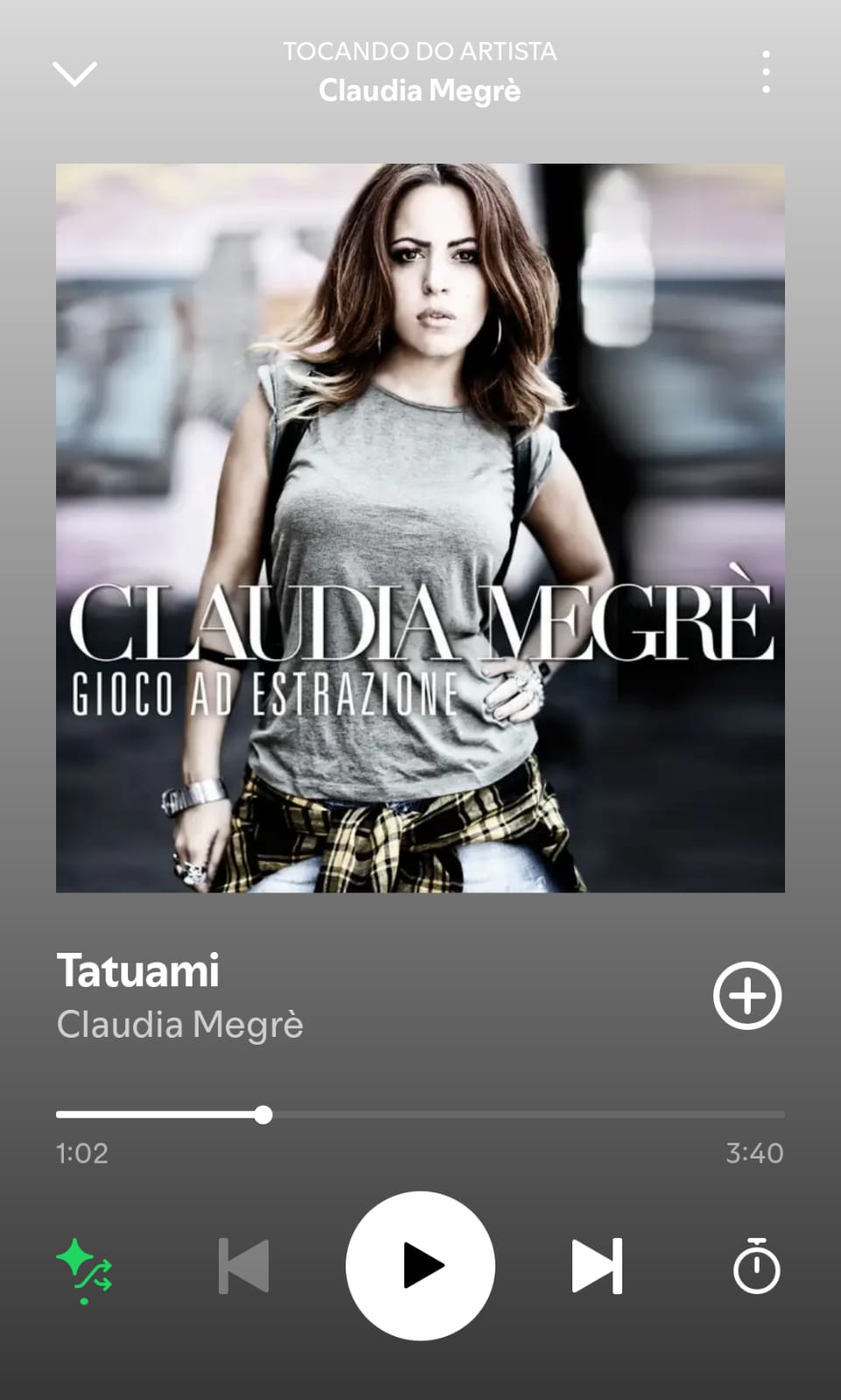 Tatuami by Claudia Megrè on 2025 in songs