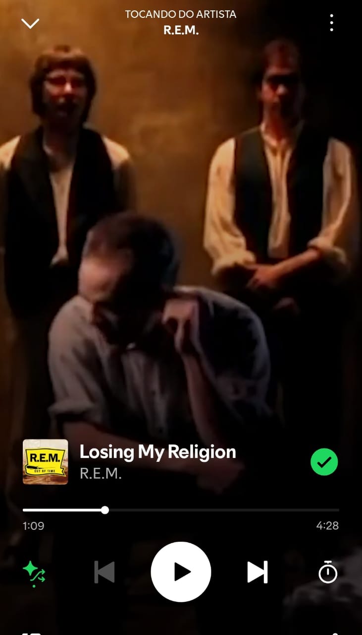 Losing my religion by R.E.M. on 2025 in songs