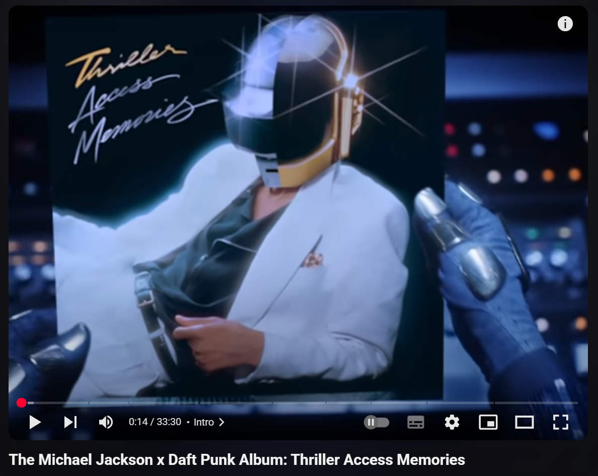 The Michael Jackson x Daft Punk Album: Thriller Access Memories by Calb on 2025 in songs