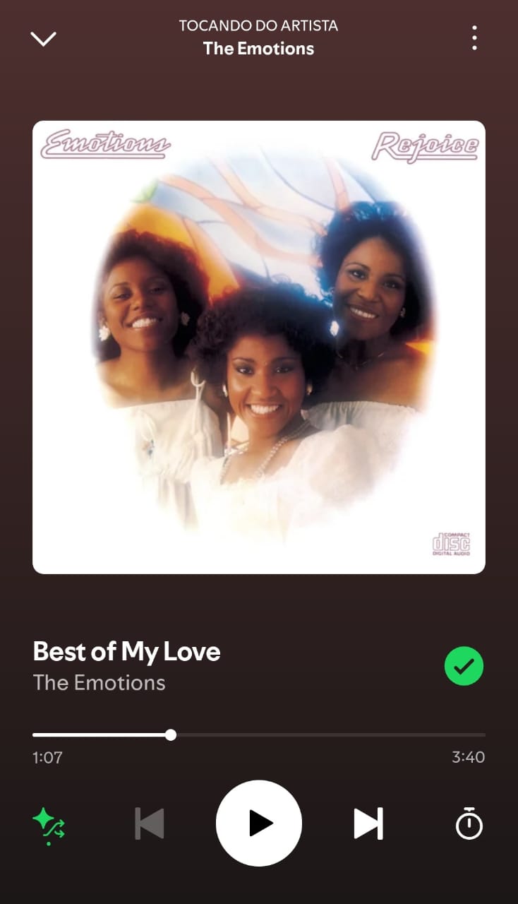 Best of my love by The Emotions on 2025 in songs