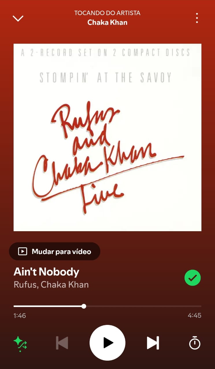 Ain't Nobody by Chaka Khan on 2025 In Songs