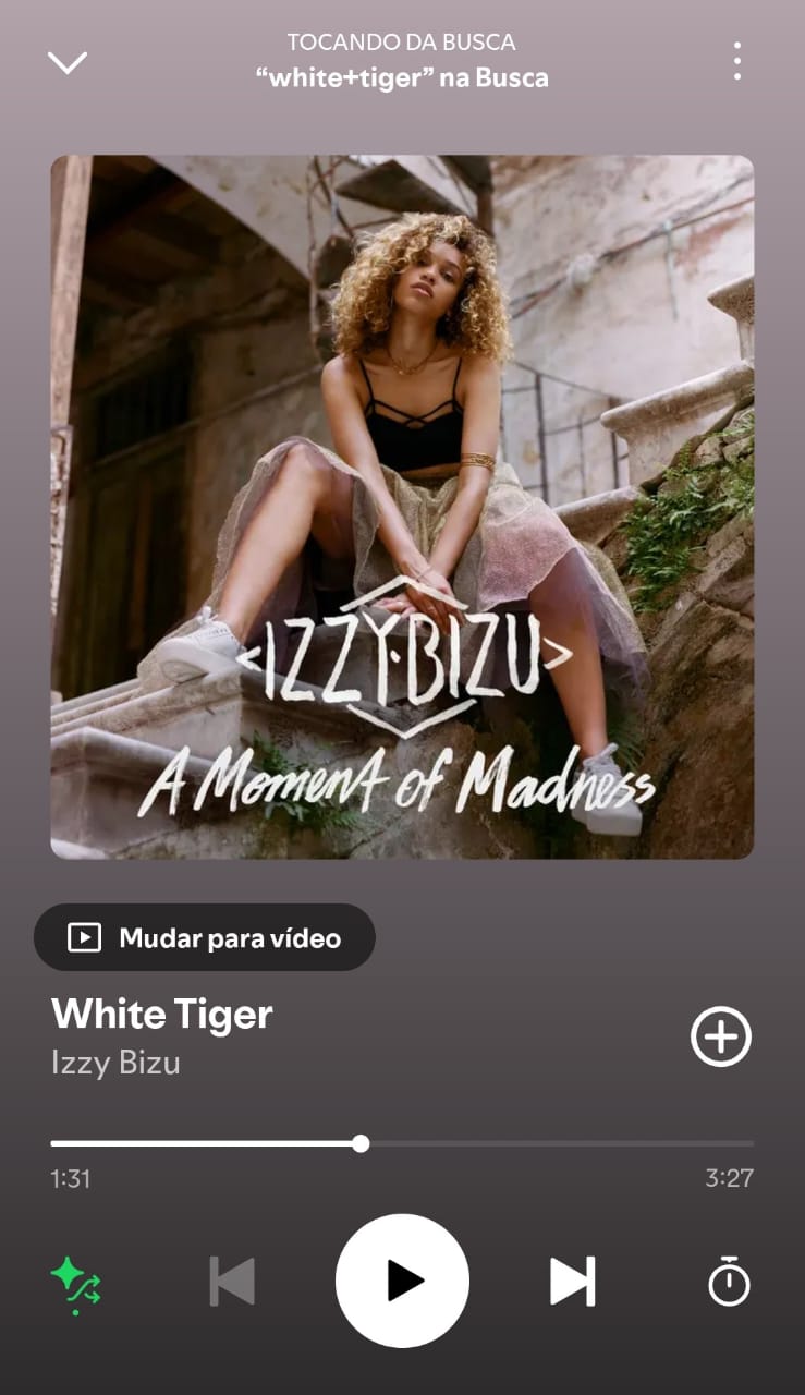 White Tiger by Izzy Bizu on 2025 In ongs