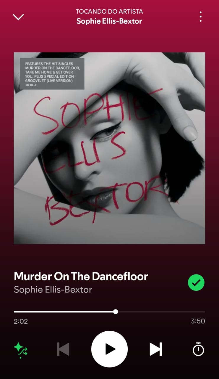 Murder on the dancefloor by Sophie Ellis-Bextor on 2025 In Songs