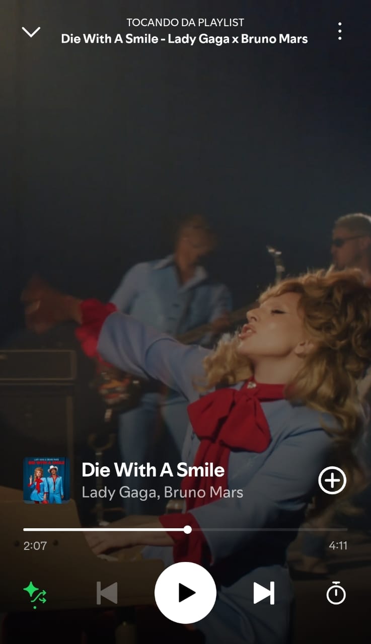 Die with a smile by Lady Gaga and Bruno Mars on 2025 In Songs