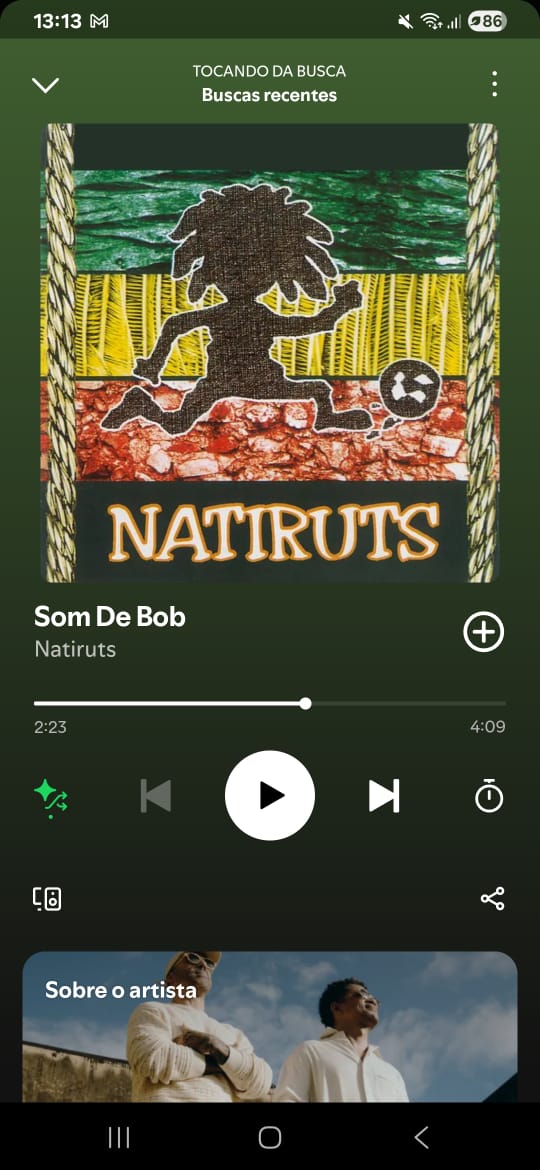 Som de bob by Natiruts on 2025 in songs