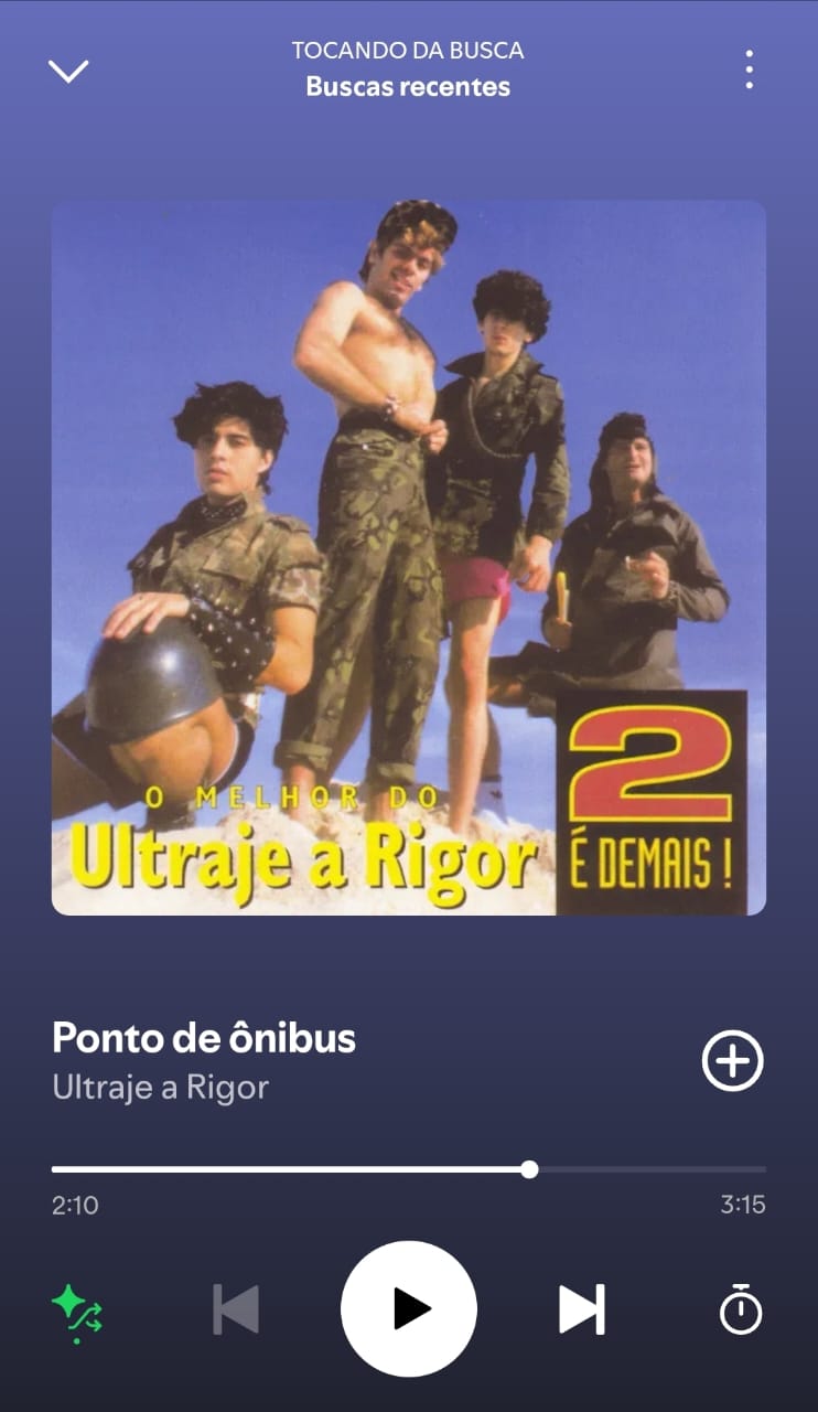 Ponto de Ônibus by Ultraje a Rigor on 2025 In Songs