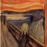 The Scream by Edvard Munch expressionist painting from 1910 peak of expressionism