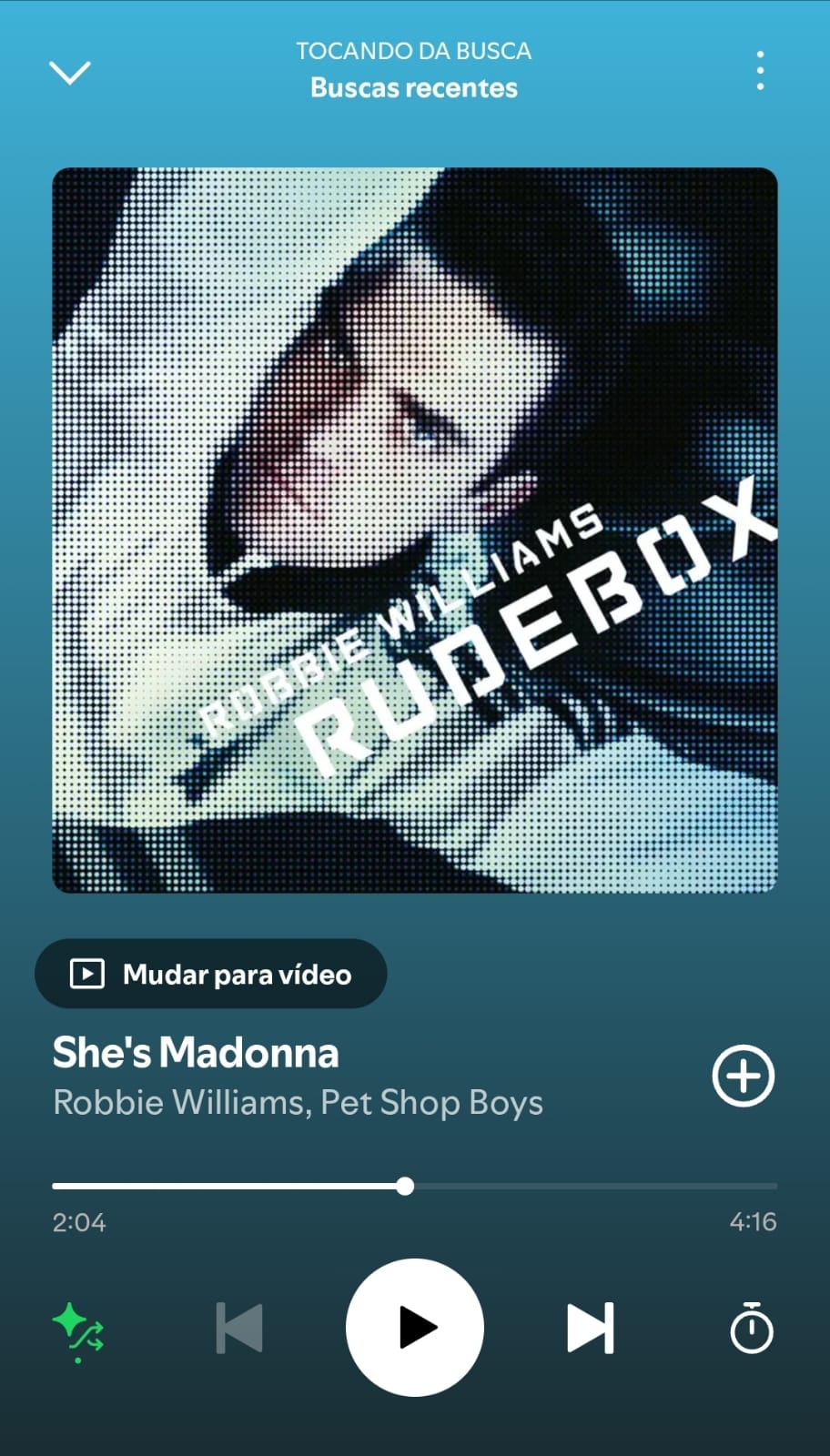 She's Madonna by Robbie Williams on 2025 In Songs