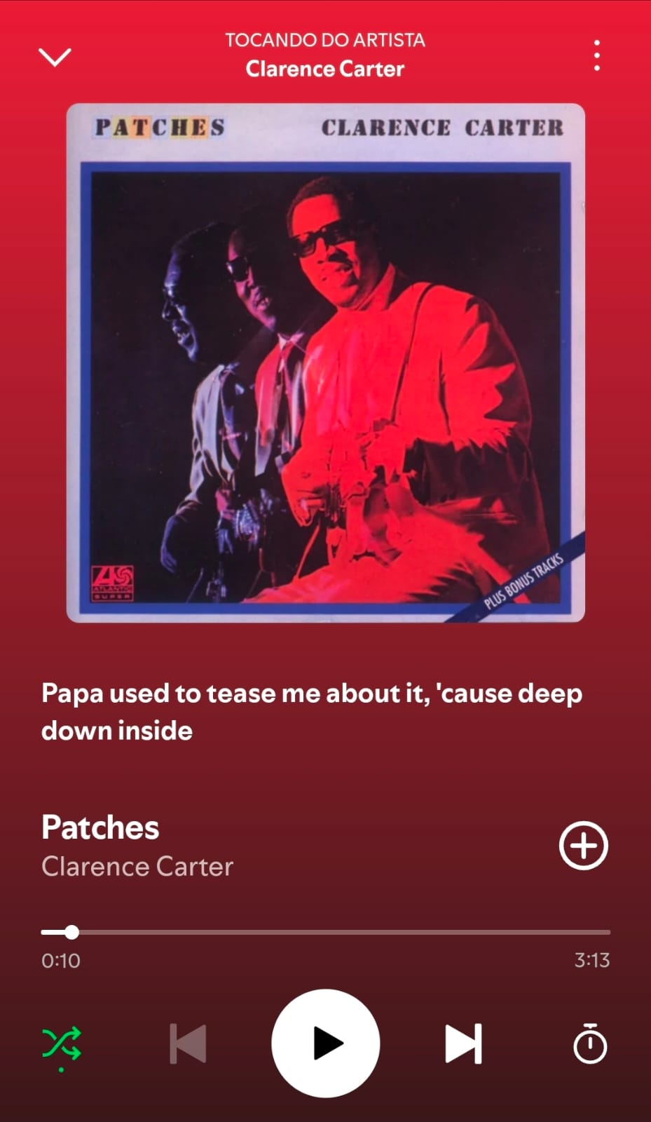 Patches by Clarence Carter on 2026 In Songs