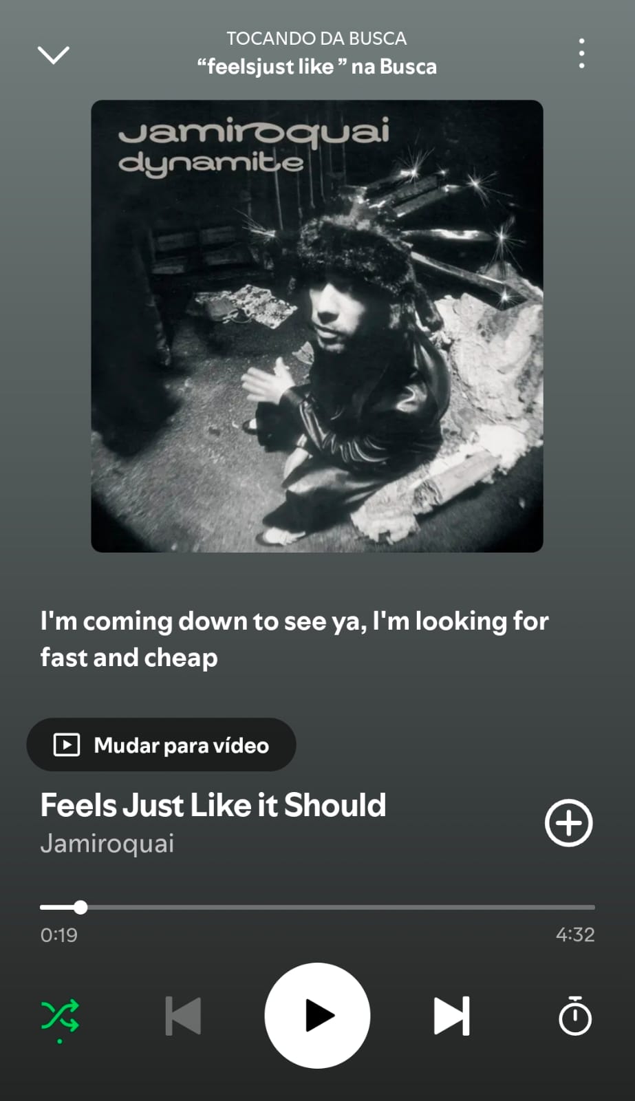 Feels just like it should by Jamiroquai on 2026 In Songs