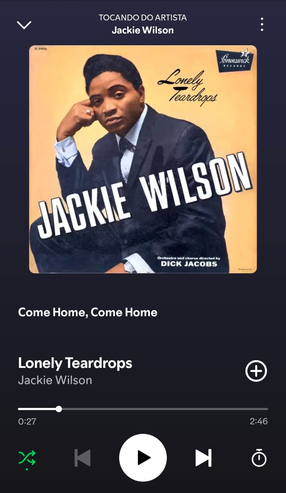 Lonely Teardrops by Jackie Wilson on 2026 In Songs