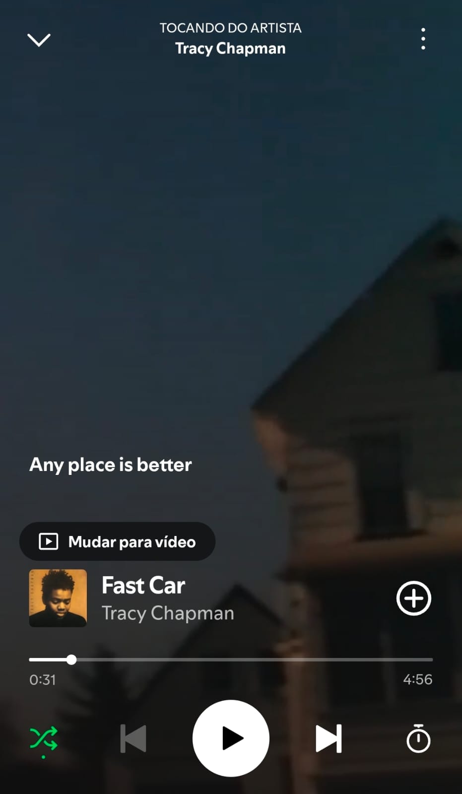 Fast Car by Tracy Chapman on 2026 In Songs