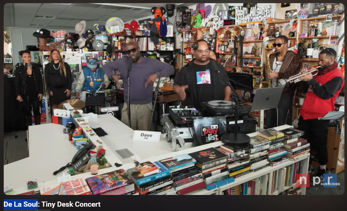 Tiny Desk Concert by De La Soul on 2026 In Songs