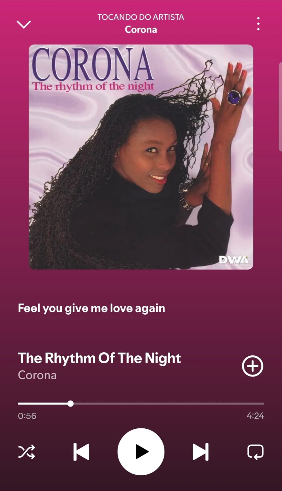 The Rhythm of the Night by Corona on 2026 In Songs