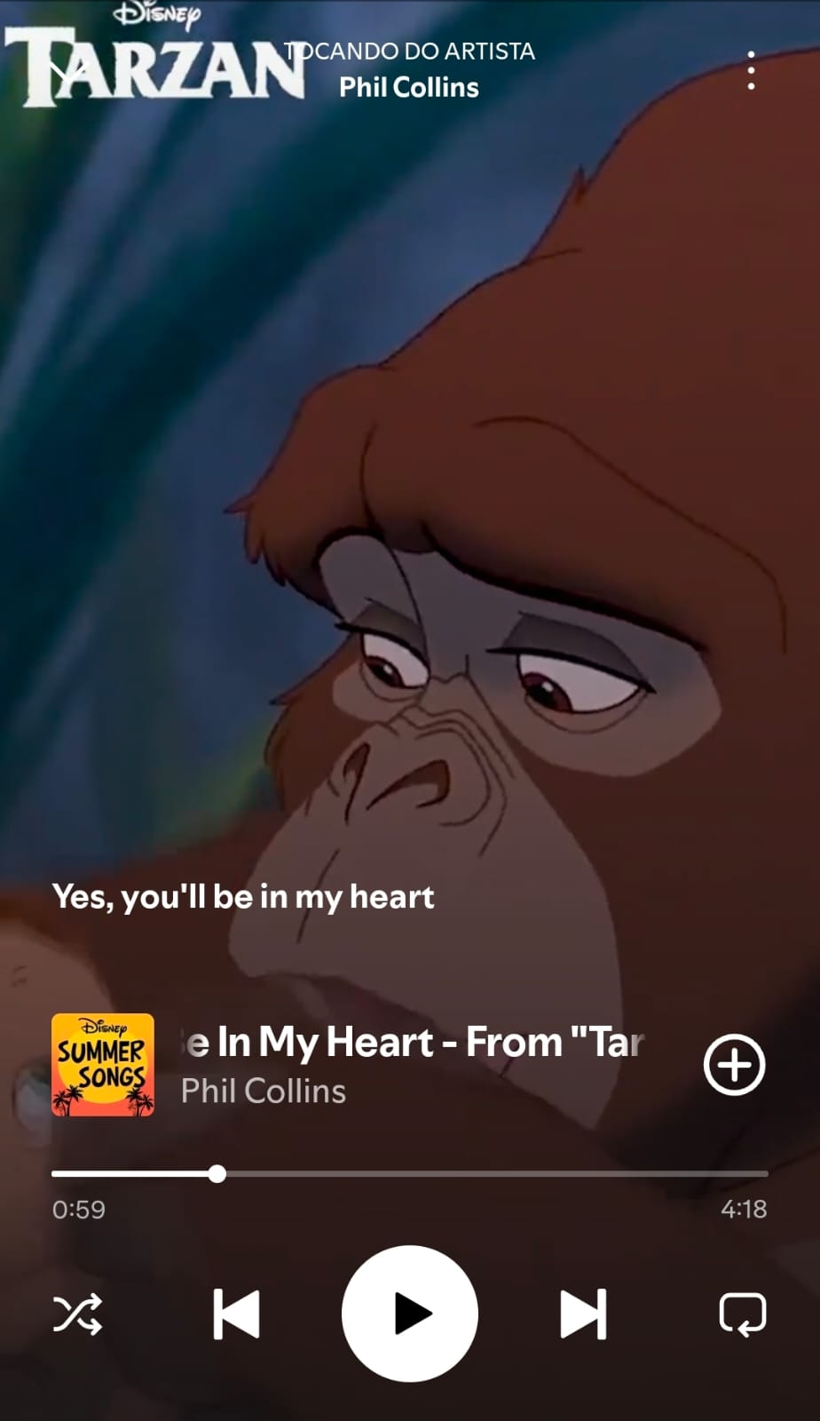 You'll Be In My Heart by Phil Collins on 2026 In Songs