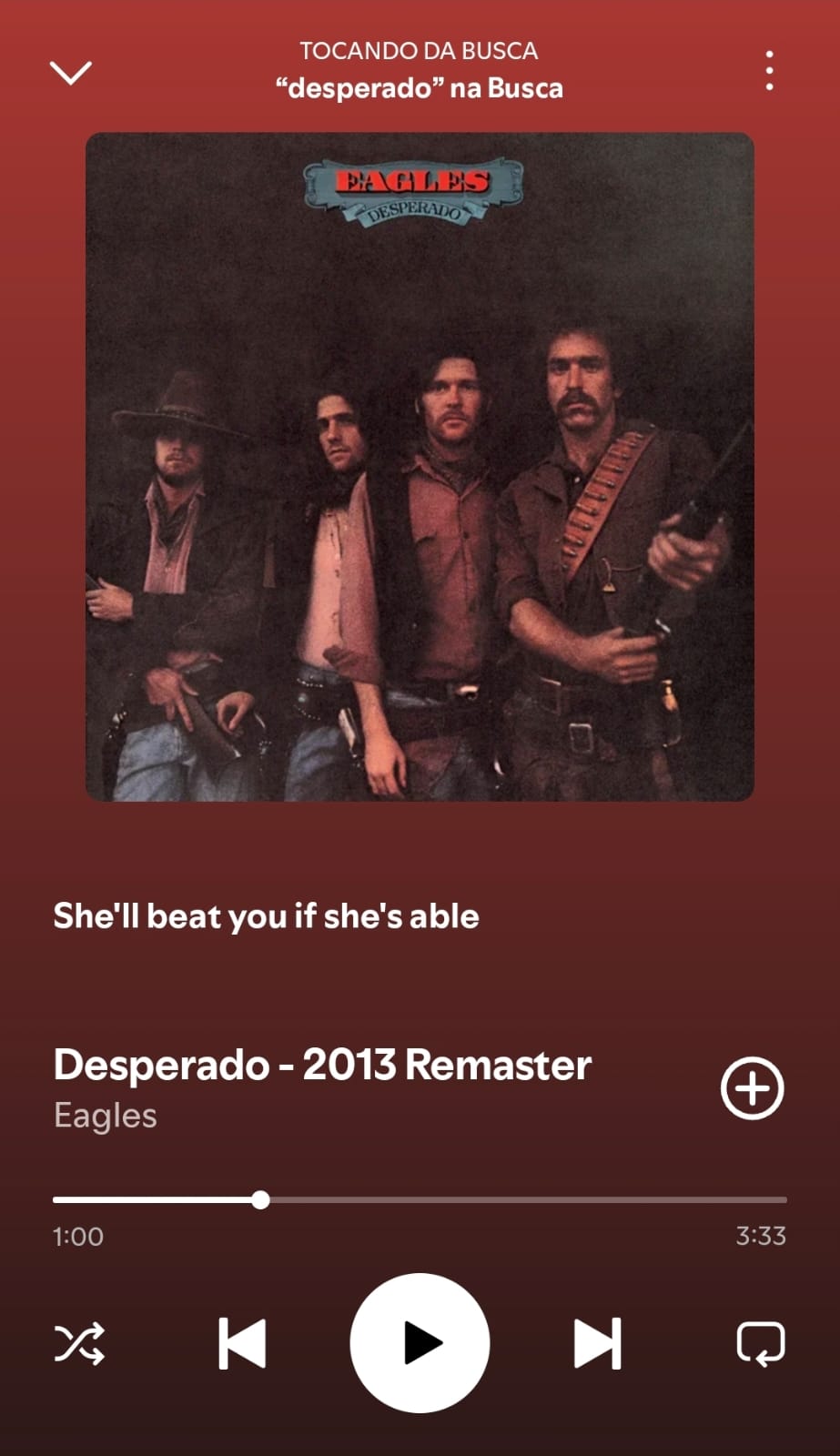 Desperado by Eagles on 2026 In Songs