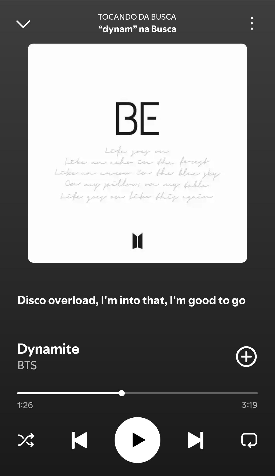 Dynamite by BTS on 2026 In Songs