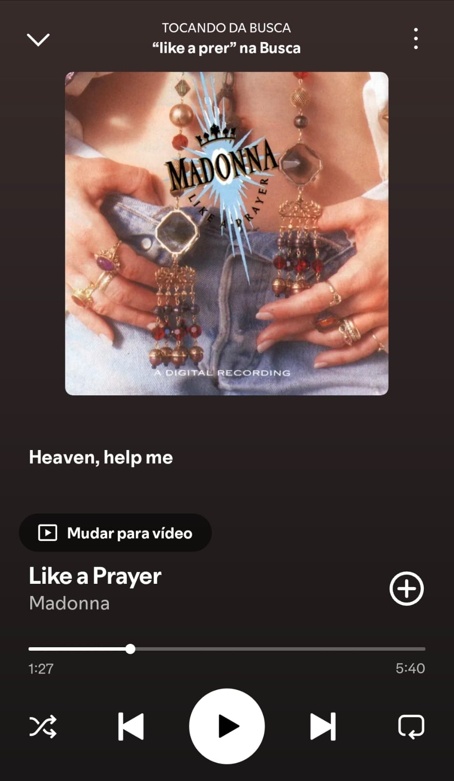 Like A Prayer by Madonna on 2026 In Songs