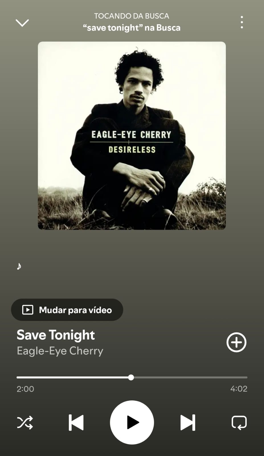 Save Tonight by Eagle-Eye Cherry on 2026 In Songs