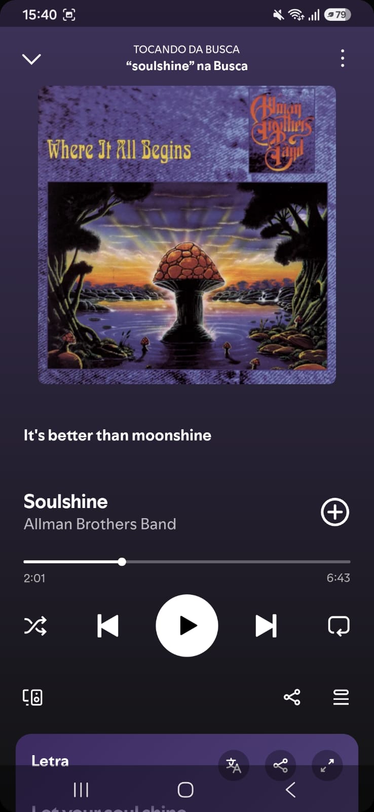 Soulshine by Allman Brothers Band on 2026 In Songs