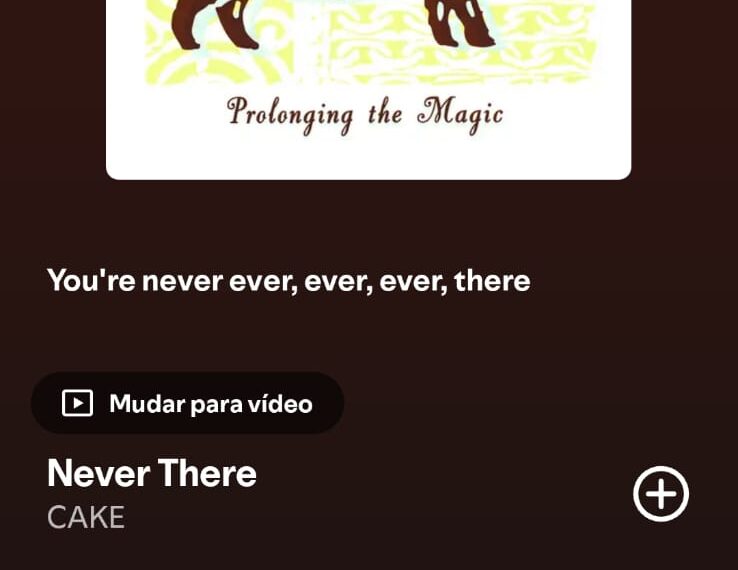 Never There by CAKE on 2026 In Songs