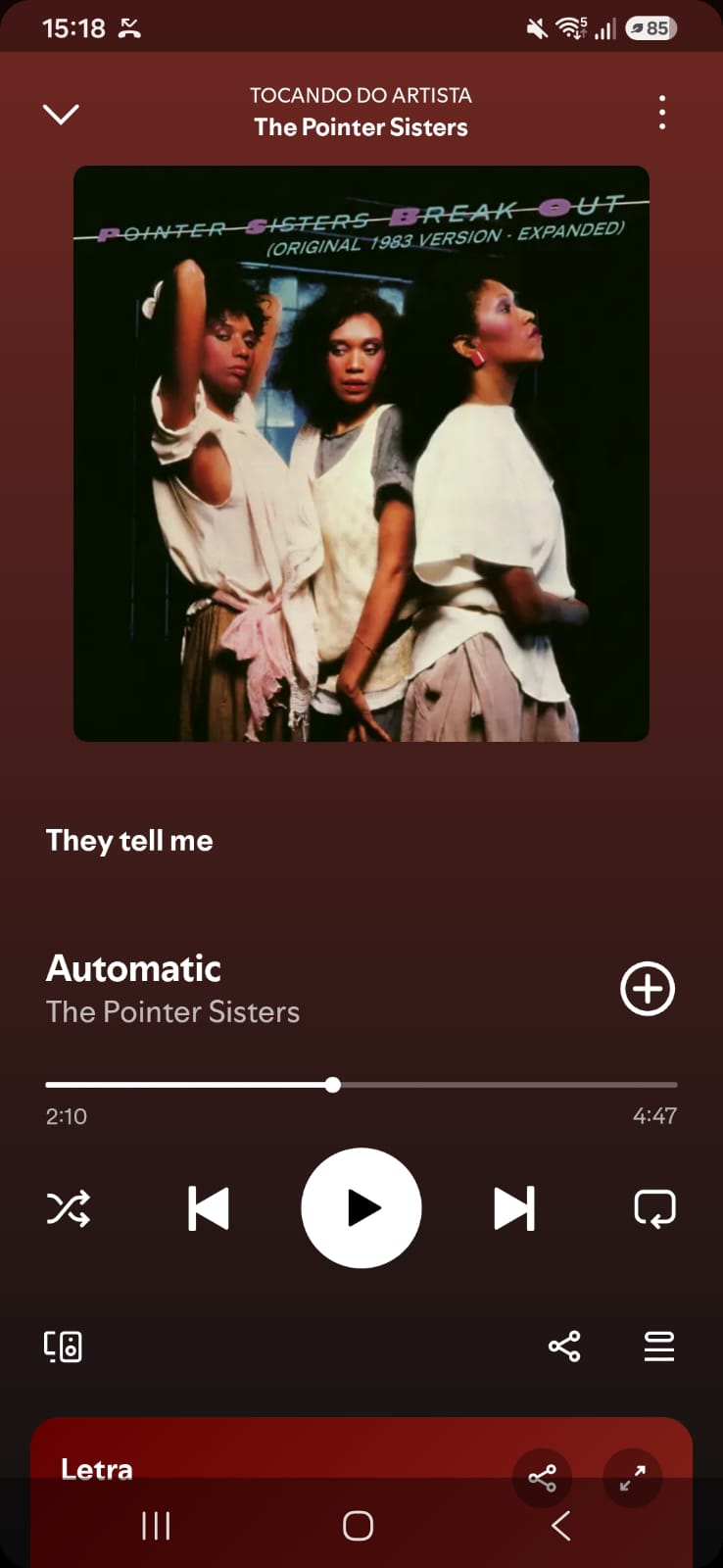 Automatic byThe Pointer Sisters on 2026InSongs