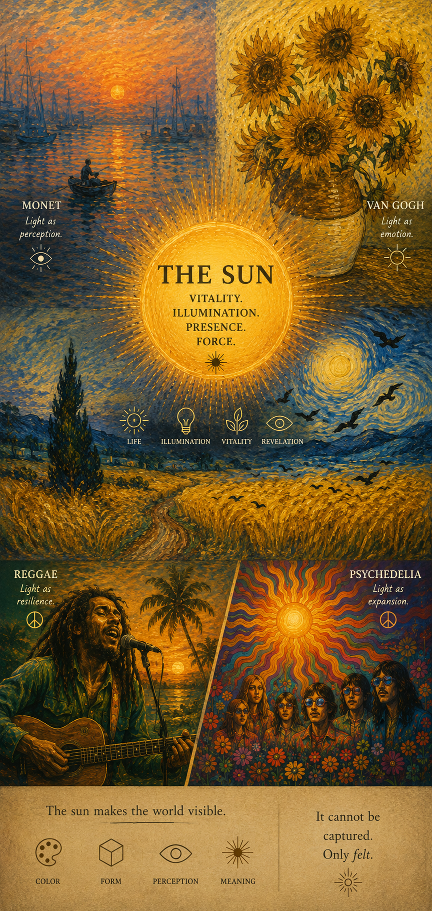 the sun in art