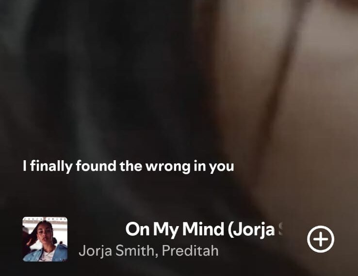 On My Mind by Jorja Smith on 2026InSongs