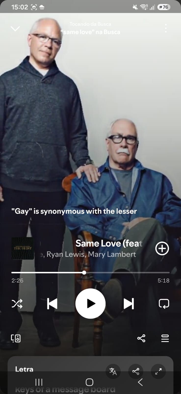 Same Love by Macklemore &Ryan Lewis on 2026 In Songs