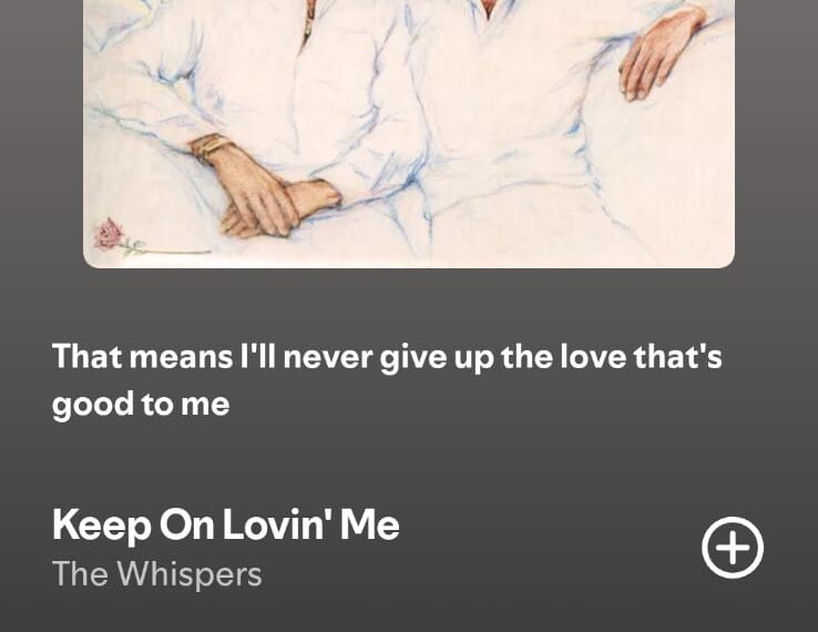 Keep On Lovin Me by The Whispers on 2026InSongs