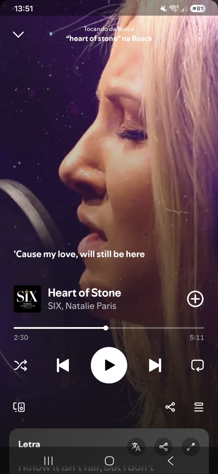 Heart of stone from Six the musical on 2026InSongs