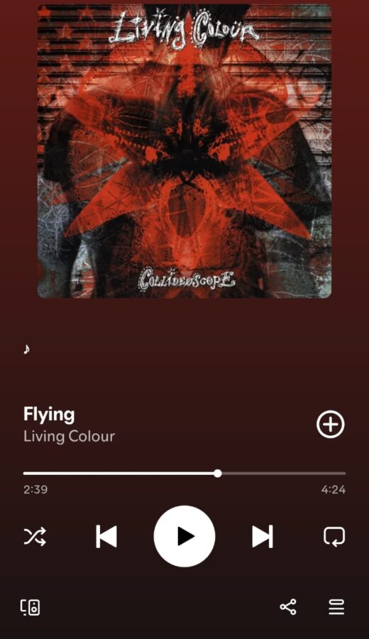 Flying by Living Colour on 2026 In Songs