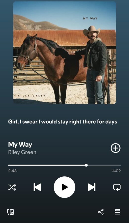 My Way by Riley Green on 2026 In Songs