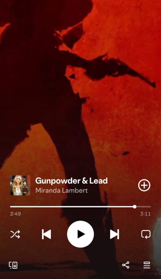 Gunpowder & Lead by Miranda Lambert on 2026 In Songs